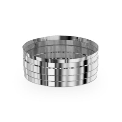 Dop voor T-stuk, diameter 80mm, enkelwandige buis in inox